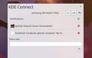 KDE Connect screenshot 1