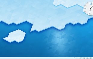 A typical Plasma desktop looks like this