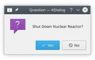 KDialog screenshot 1