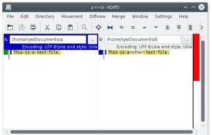 KDiff3 screenshot 1
