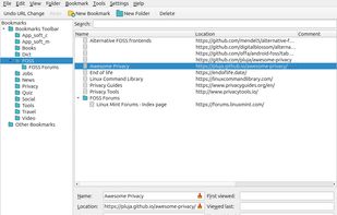 Keditbookmarks screenshot 1