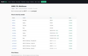 One model, every vendor: price, discount and stock side by side
