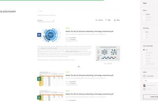 Extended search results page