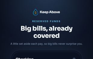 Sinking funds - a little set aside each pay for bills that arrive occasionally