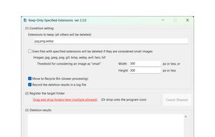 Keep-Only-Specified-Extensions screenshot 1