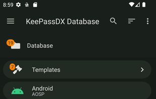 KeePassDX screenshot 1