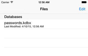 KeePass Touch screenshot 1