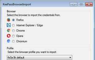 KeePassBrowserImporter screenshot 1
