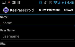 KeePassDroid screenshot 3