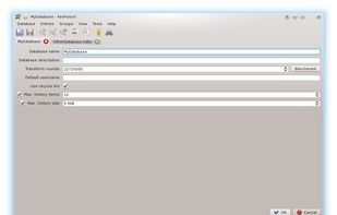 KeePassX screenshot 1