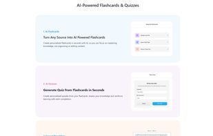AI-Powered Flashcards & Quizzes