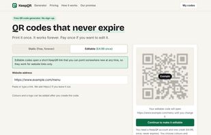 KeepQR screenshot 1