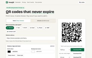 KeepQR screenshot 1
