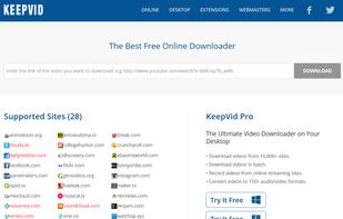 KeepVid Online Downloader