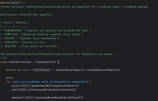 Write your test using fluent language.