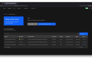 Kenshi Deep Index Dashboard: Sync Task list