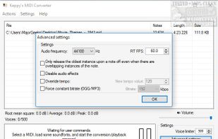 Keppy's MIDI Converter screenshot 1
