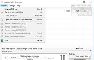 Keppy's MIDI Converter screenshot 1