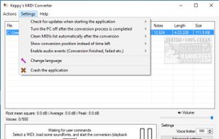 Keppy's MIDI Converter screenshot 2