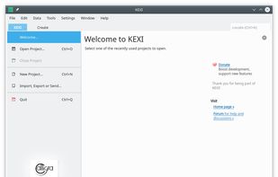 Kexi screenshot 1