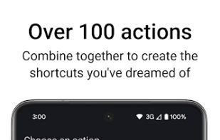 Over 100 actions
Combine together to create the shortcuts you've dreamed of