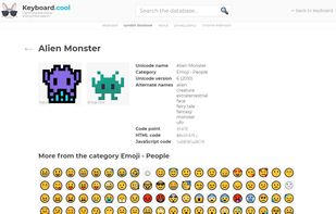 Website - Unicode character database