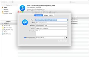 Keychain Access screenshot 1