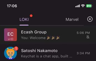 Keychat screenshot 1