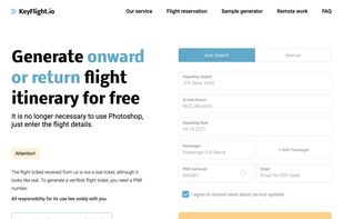 KeyFlight screenshot 1