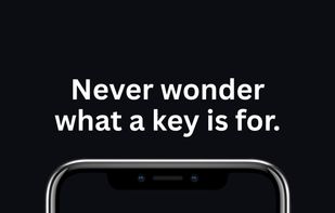 View and organize saved keys in a private on-device list.
