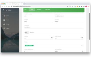 Managing a user's profile