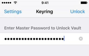 Keyring screenshot 1