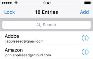 Keyring screenshot 1