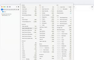 Hold ⌘ to see every shortcut of the app you're using, grouped by menu with real key glyphs