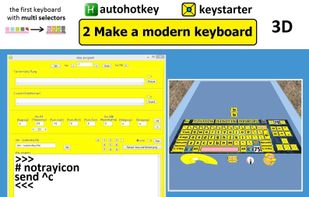 virtual keyboard with command editor