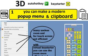 popupmenu with clipboards and multi selectors
