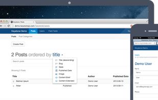 KeystoneJS screenshot 1