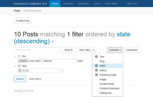 KeystoneJS screenshot 2