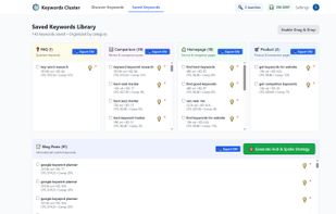Keywords Cluster screenshot 1