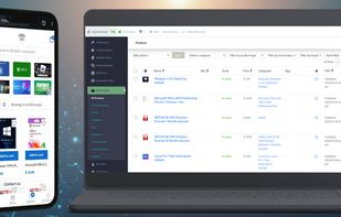 Storefront preview on mobile alongside the store dashboard, where products, orders, and store settings are managed.