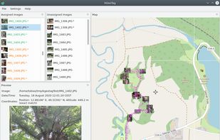 KGeoTag screenshot 1