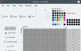 KIconEdit screenshot 1