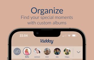 Organize moments in custom albums