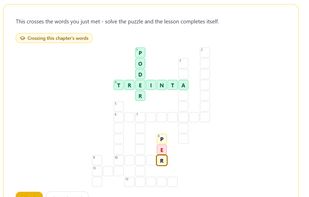 Crossword review game