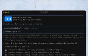 Kimi Code screenshot 1