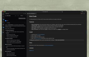 Kimi Code screenshot 1