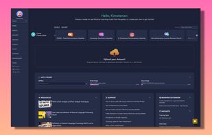 After signing up, Kimola Cognitive's home page full of support articles, resources and pre-built models welcome you.