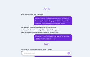 AI Guide conversation — public demo; optional paid Plus feature