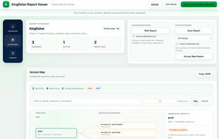 Local HTML based triager, report + blast radius viewer