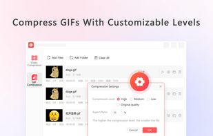 Compress GIFs, With Customizable Levels
